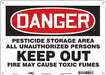 Safety Sign 10 inx14 in Vinyl