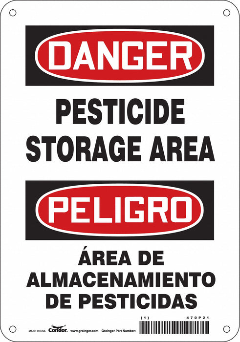 Safety Sign 10 inx7 in Aluminum