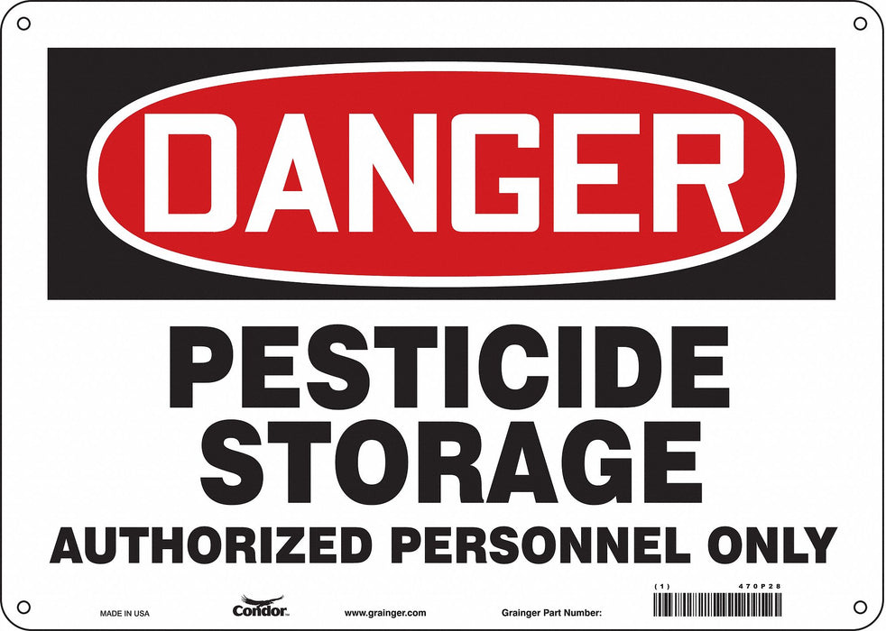 Safety Sign 10 inx14 in Aluminum