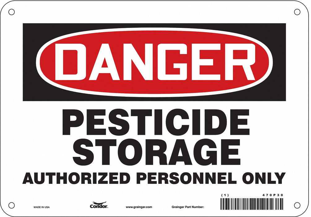 Safety Sign 7 inx10 in Polyethylene