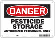 Safety Sign 7 inx10 in Polyethylene