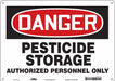 Safety Sign 10 in x 14 in Polyethylene
