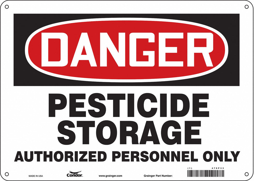 Safety Sign 10 in x 14 in Vinyl