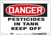 Safety Sign 5 in x 7 in Vinyl