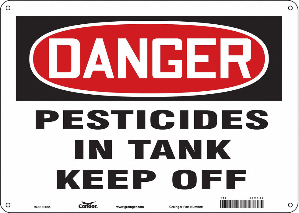 Safety Sign 10 inx14 in Vinyl