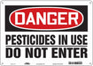 Safety Sign 10 in x 14 in Aluminum