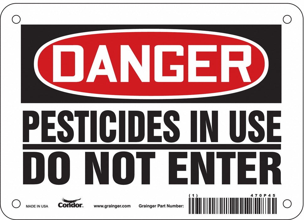 Safety Sign 5 in x 7 in Vinyl