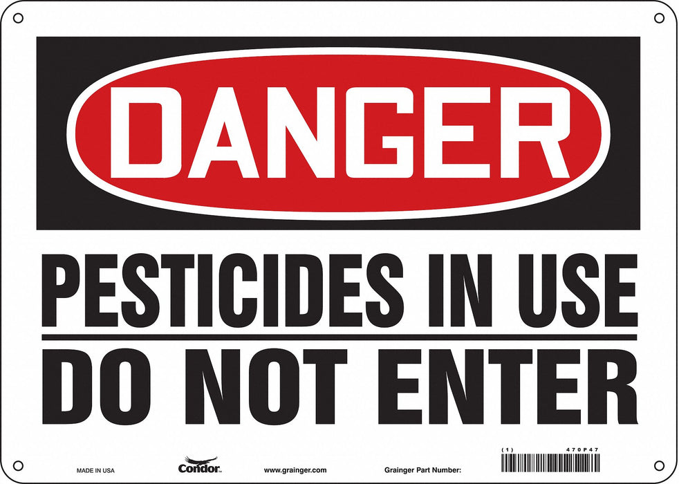 Safety Sign 10 in x 14 in Vinyl