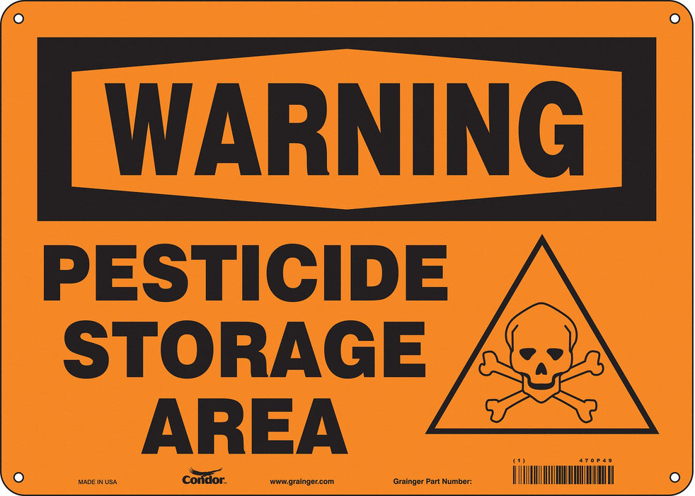 Safety Sign 10 inx14 in Aluminum