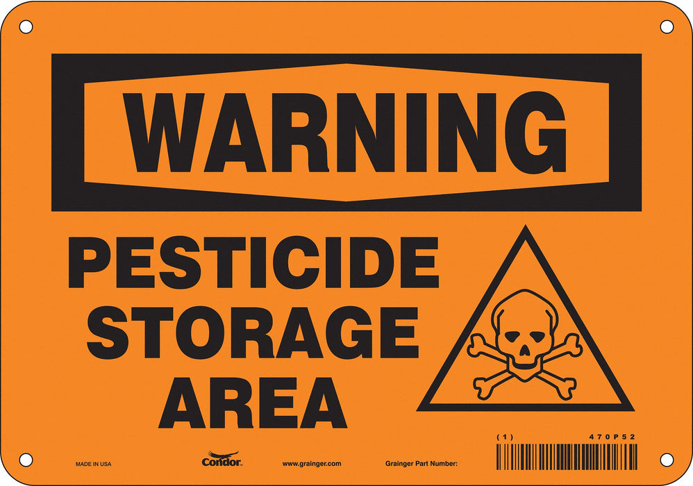 Safety Sign 7 inx10 in Vinyl
