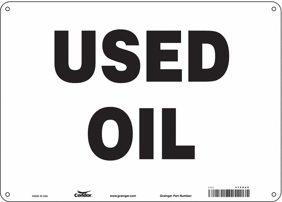 J7036 Safety Sign 10 inx14 in Polyethylene