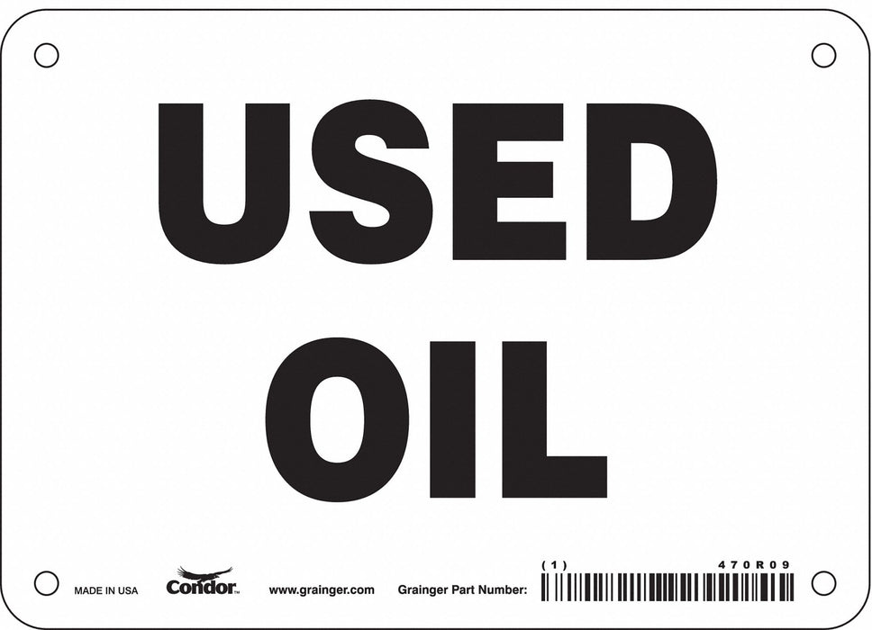 J7036 Safety Sign 5 inx7 in Vinyl
