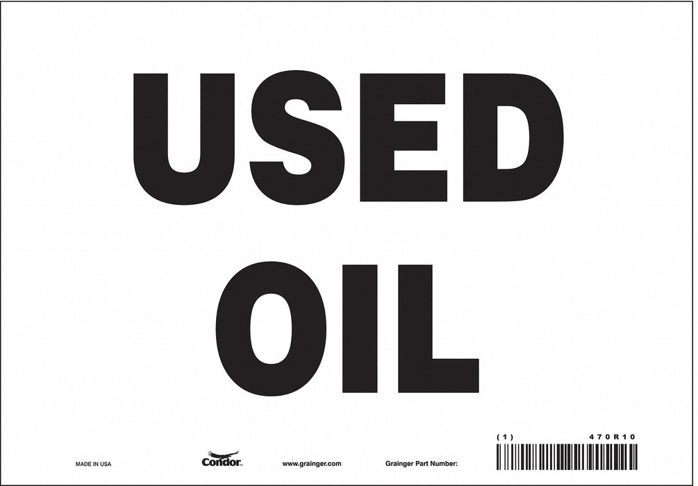 J7036 Safety Sign 7 inx10 in Vinyl