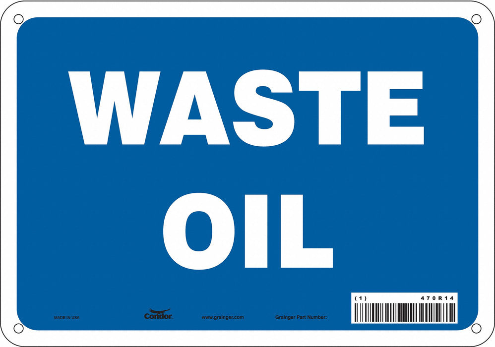 J8138 Safety Sign 7 inx10 in Polyethylene