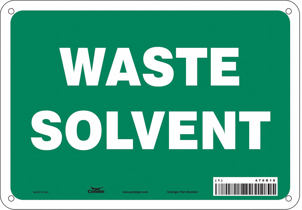 Safety Sign 7 in x 10 in Aluminum