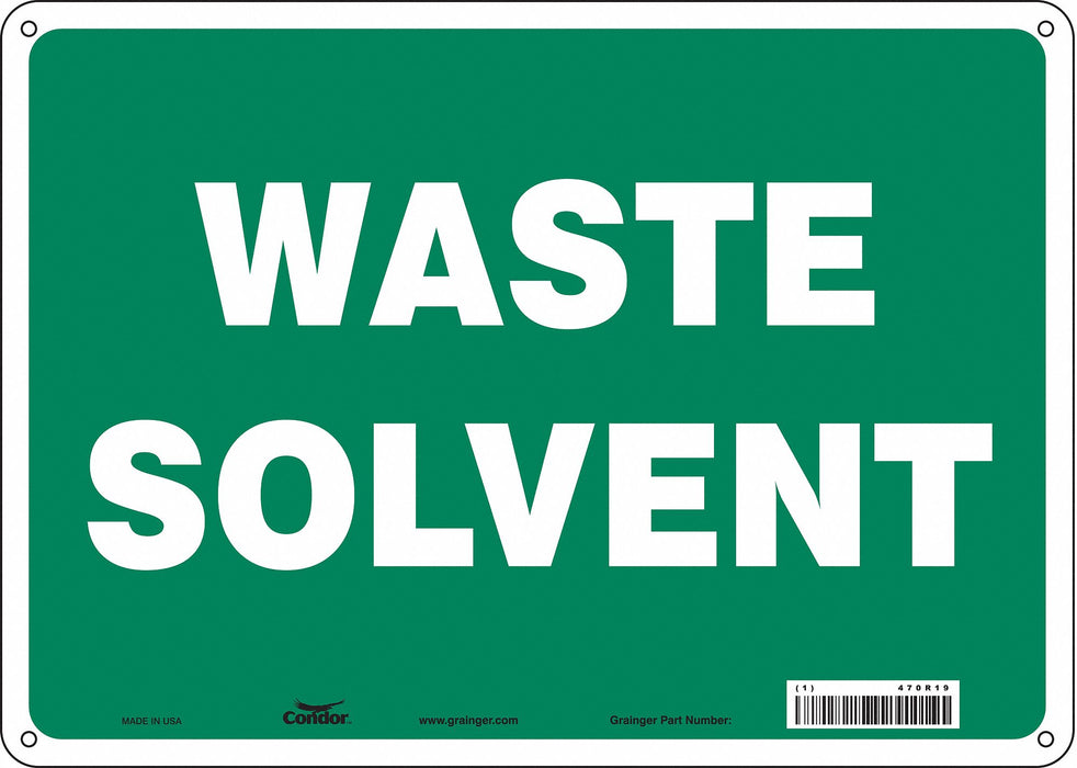 Safety Sign 10 inx14 in Aluminum