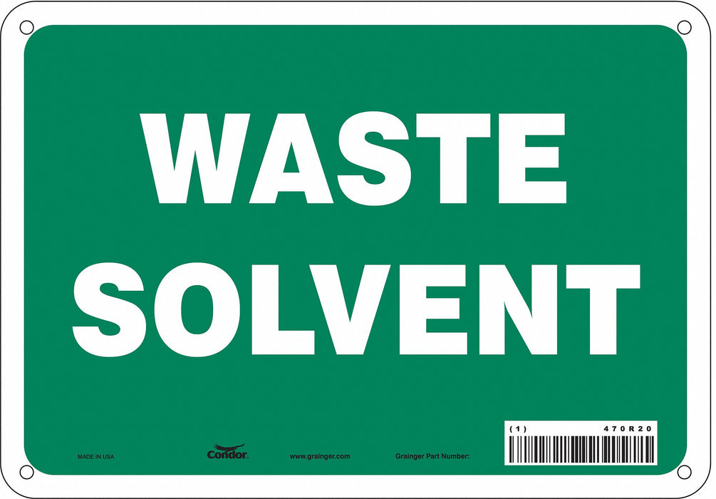 Safety Sign 7 in x 10 in Polyethylene