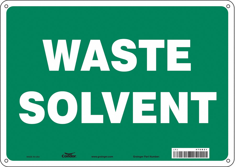 Safety Sign 10 in x 14 in Polyethylene