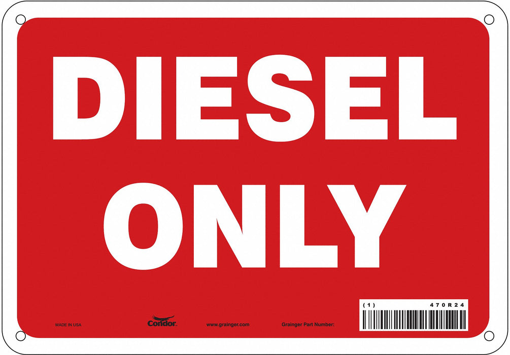 J8155 Safety Sign 7 in H x 10 in W Aluminum