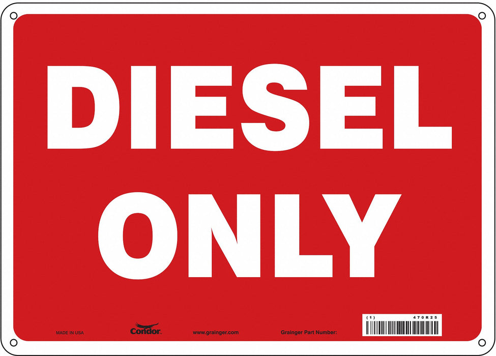 J8155 Safety Sign 10 inx14 in Aluminum