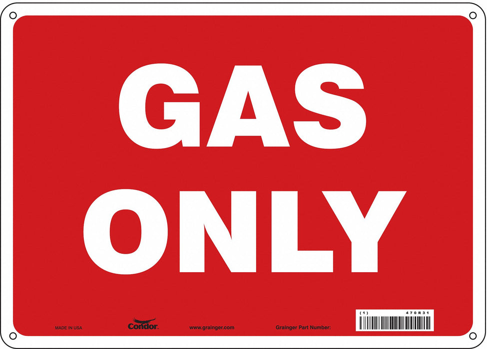 Safety Sign 10 in x 14 in Aluminum