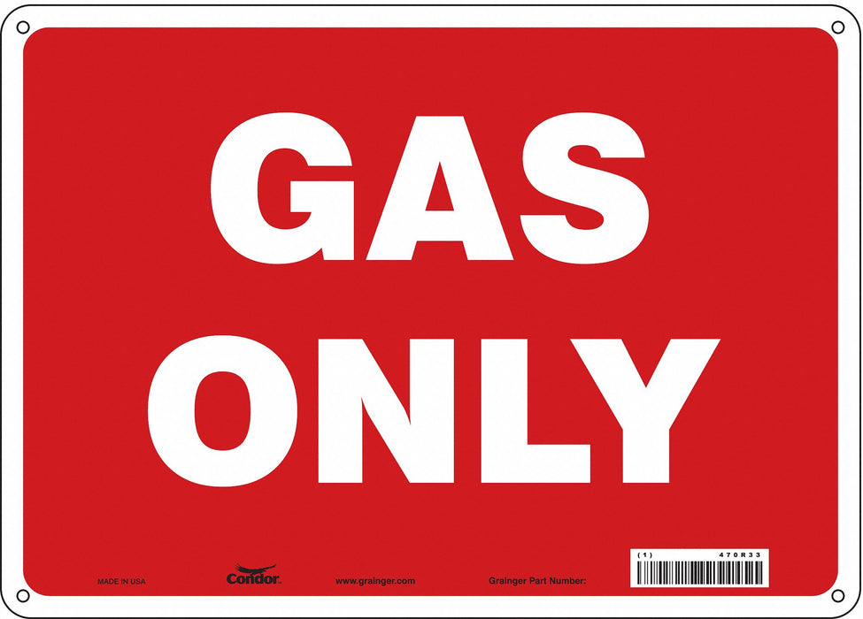 Safety Sign 10 in x 14 in Polyethylene
