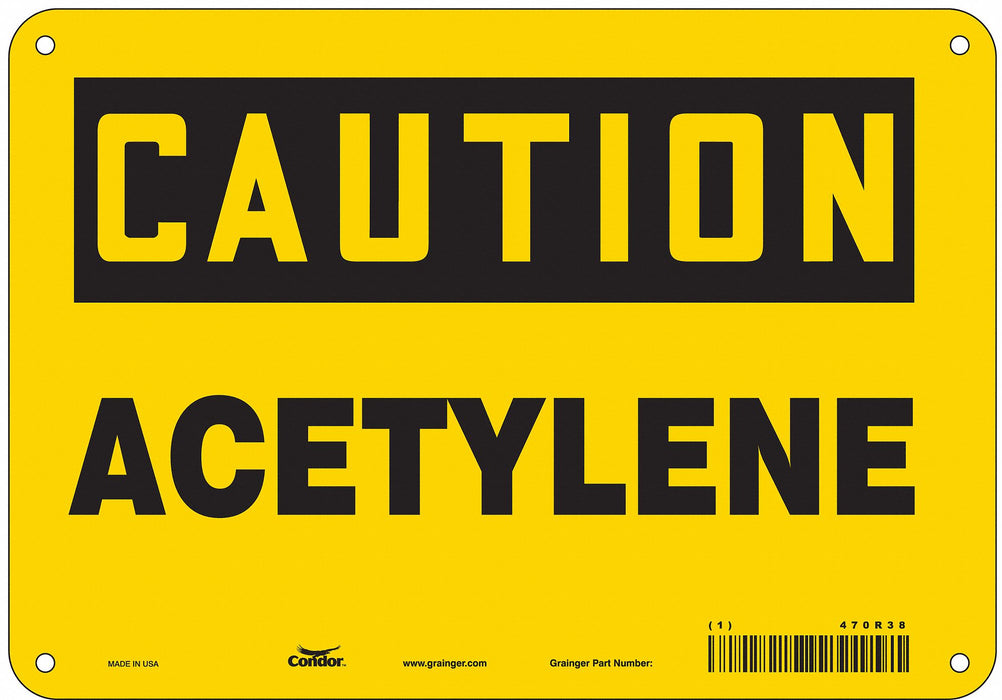 Safety Sign 7 inx10 in Polyethylene