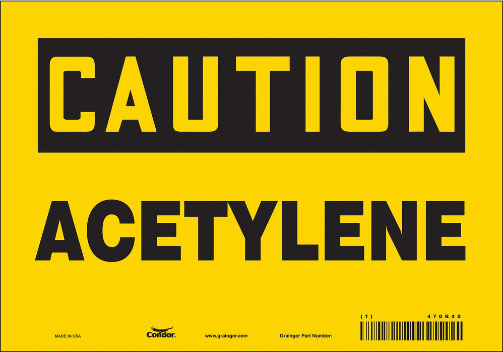 Safety Sign 7 in x 10 in Vinyl