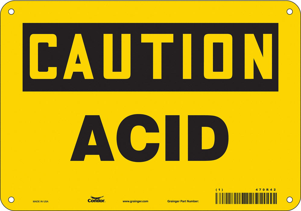 Safety Sign 7 in x 10 in Aluminum
