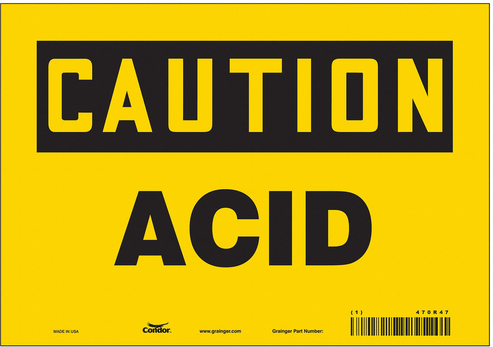 Safety Sign 7 inx10 in Vinyl
