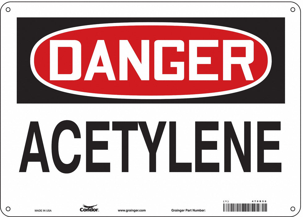Safety Sign 10 inx14 in Aluminum
