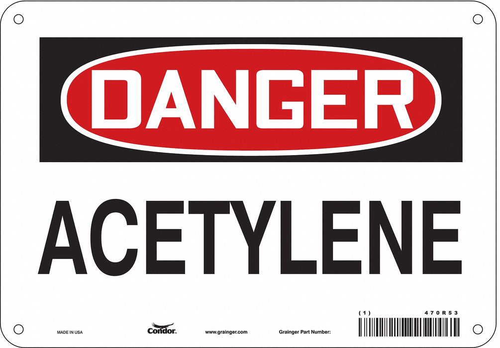 Safety Sign 7 inx10 in Polyethylene