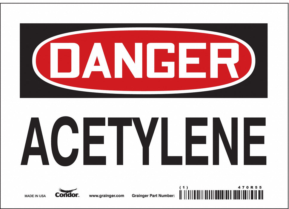 Safety Sign 5 in x 7 in Vinyl