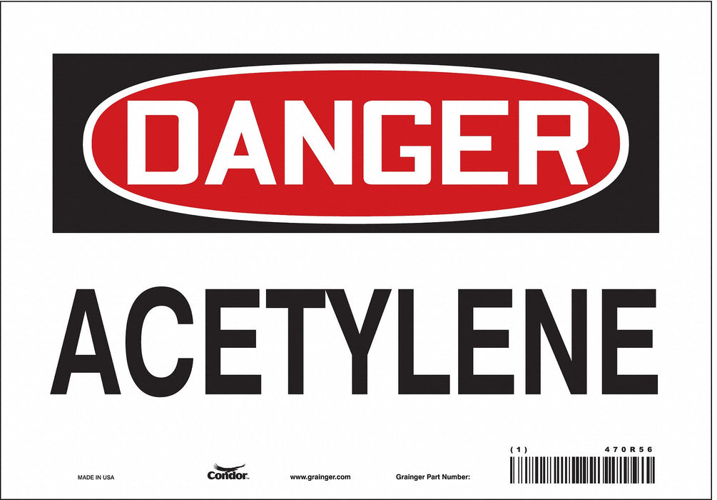 Safety Sign 7 in x 10 in Vinyl