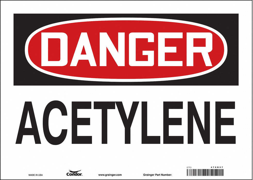 Safety Sign 10 in x 14 in Vinyl