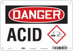 Safety Sign 7 inx10 in Polyethylene