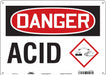 Safety Sign 10 inx14 in Polyethylene