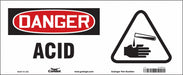 Safety Sign 7 in x 17 in Vinyl