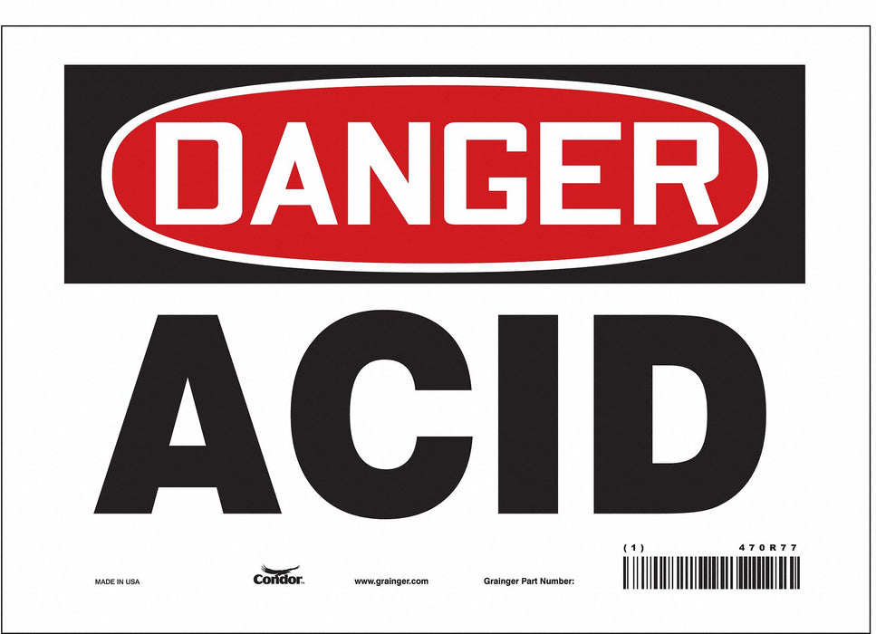 Safety Sign 7 inx10 in Vinyl