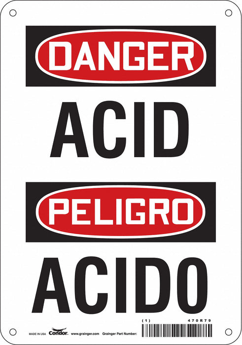 Safety Sign 10 inx7 in Aluminum