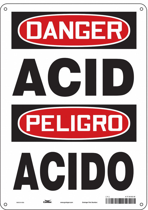 Safety Sign 14 inx10 in Aluminum