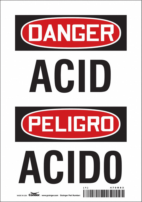 Safety Sign 10 in x 7 in Vinyl