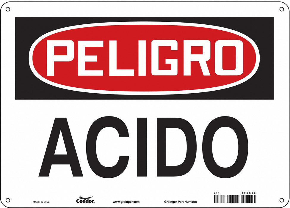 Safety Sign 10 inx14 in Aluminum