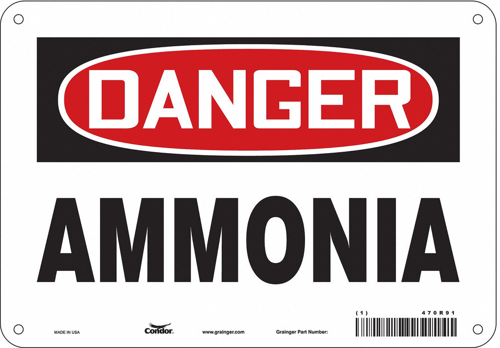 Safety Sign 7 in x 10 in Aluminum