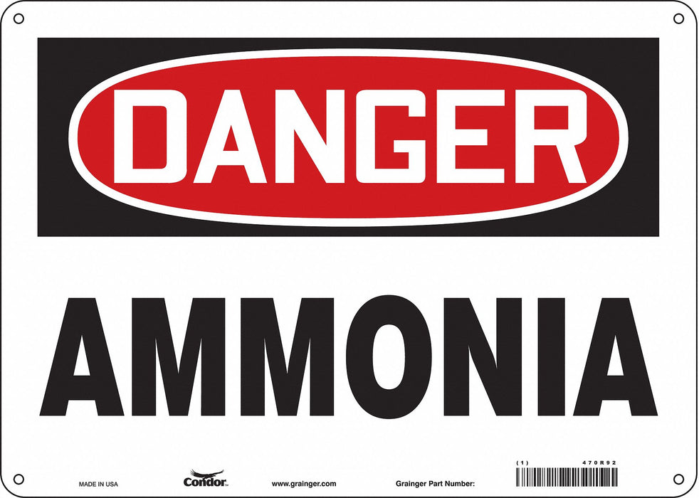 Safety Sign 10 inx14 in Aluminum