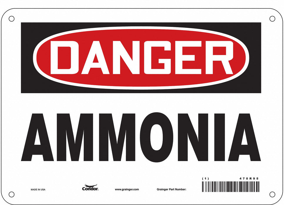 Safety Sign 7 inx10 in Polyethylene