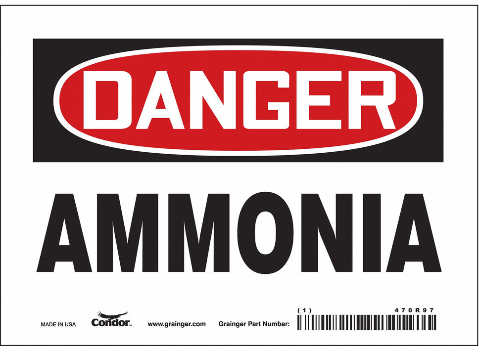 Safety Sign 5 in x 7 in Vinyl