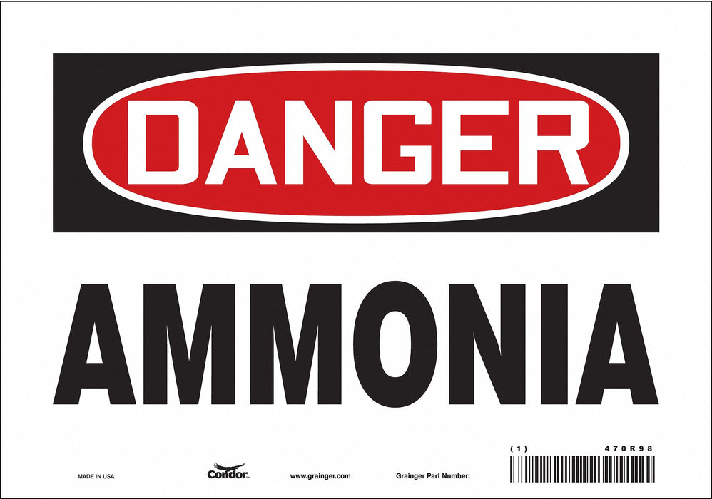 Safety Sign 7 inx10 in Vinyl