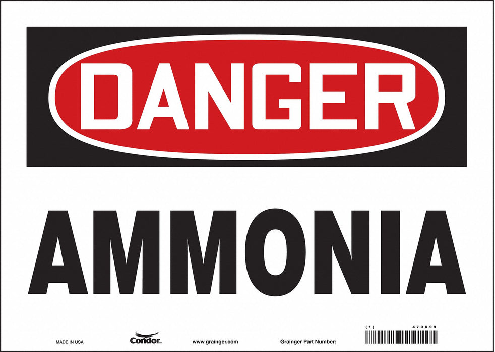 Safety Sign 10 inx14 in Vinyl