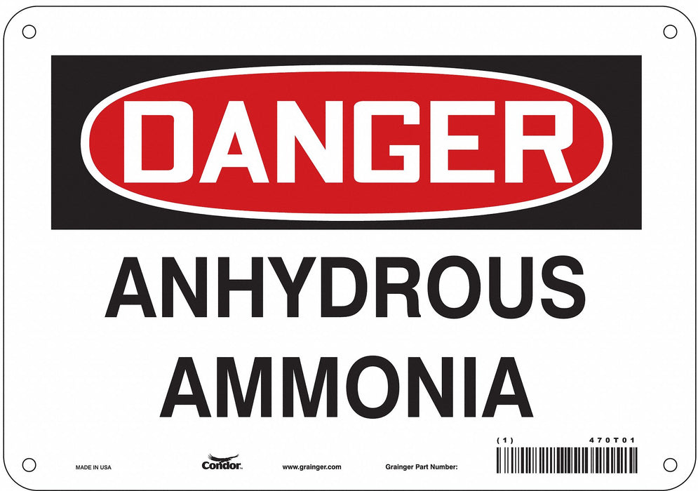 Safety Sign 7 in x 10 in Aluminum